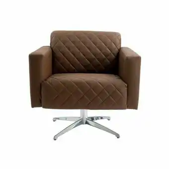 Poltrona decorativa argélia evo giratória corano caramelo - gran belo