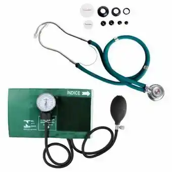 Pão de Açúcar Kit esfigmomanômetro + estetoscópio premium verde oferta