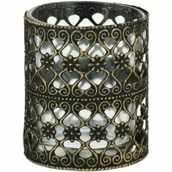 Castiçal metal bronze barton 7x6x6cm
