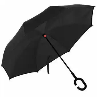 Guarda chuva invertido preto automático guarda chuva fazzoletti
