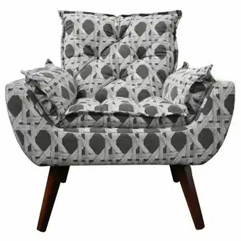 Poltrona opala decorativa estampado kasa sofá