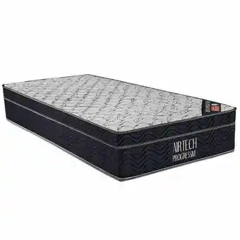 Pão de Açúcar Colchão ortobom airtech progresive nanolastic solteiro preto e branco 29x78x188 oferta