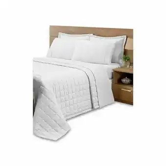 Pão de Açúcar Kit cobre leito c/ porta 3pçs queen matelado c/ forro branco oferta