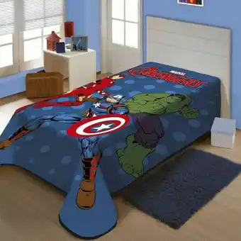 Cobertor raschel plus disney marvel avengers em ação jolitex