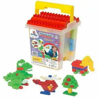 Pão de Açúcar Mercoblocks - blocos didáticos coloridos (64 peças) mercotoys oferta