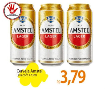 Cerveja Amstel Lata com 473ml