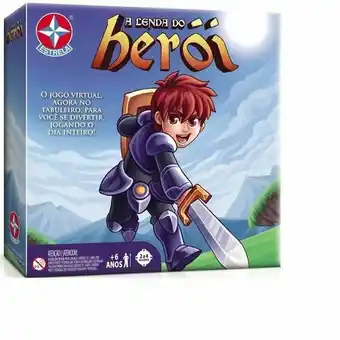 Jogo de tabuleiro - a lenda do herói - estrela