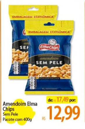 Atacadão Amendoim Elma Chips Sem Pele Pacote com 400g oferta
