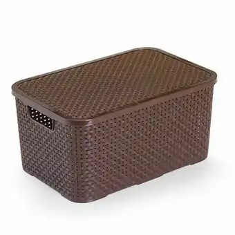 Pão de Açúcar Caixa organizadora rattan 15 l marrom monte líbano (1902) oferta
