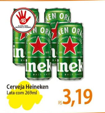 Atacadão Cerveja Heineken Lata com 269ml oferta