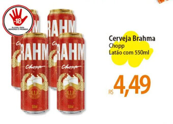 Atacadão Cerveja Brahma Chopp Latão com 550ml oferta