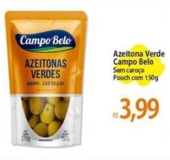 Atacadão Azeitona Verde Campo Belo Sem caroço Pouch com 150g oferta