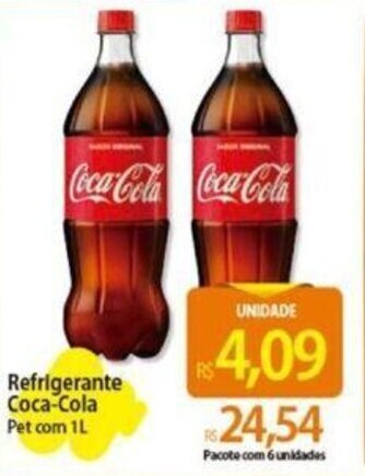 Atacadão Refrigerante Coca-Cola Pet com 1L oferta