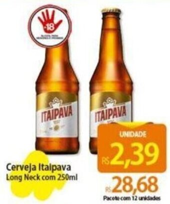 Atacadão Cerveja Itaipava Long Neck com 250ml oferta