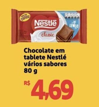 Extra Supermercado Chocolate em tablete Nestlé vários sabores 80 g oferta
