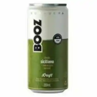 Kombucha limão siciliano + maracujá e hortelã booz lata 269ml