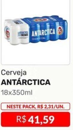 Higa Atacado Cerveja ANTARCTICA 18x350ml oferta