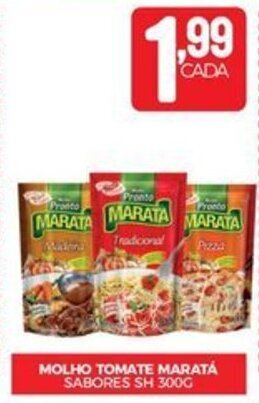 Fort Atacadista MOLHO TOMATE MARATÁ SABORES SH 300G oferta