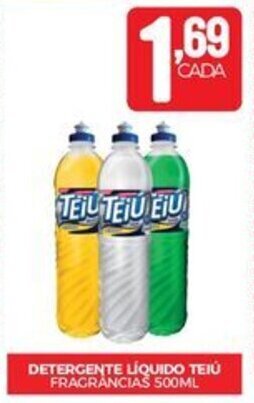 Fort Atacadista DETERGENTE LÍQUIDO TEIÚ FRAGRÂNCIAS 500ML oferta