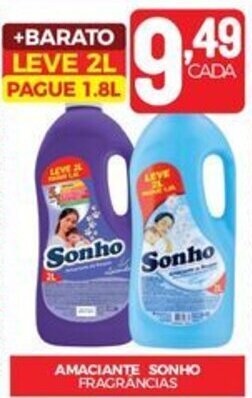 Fort Atacadista AMACIANTE SONHO FRAGRÂNCIAS oferta