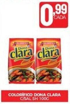 Fort Atacadista COLORÍFICO DONA CLARA C/SAL SH 100G oferta