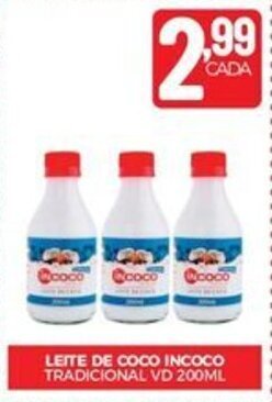 Fort Atacadista LEITE DE COCO INCOCO TRADICIONAL VD 200ML oferta