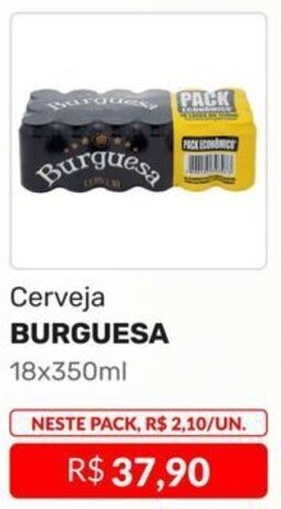 Higa Atacado Cerveja BURGUESA 18x350ml oferta