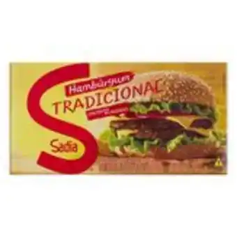 Sam's Club Hambúrguer de carne bovina tradicional sadia caixa 672g com 12 unidades oferta