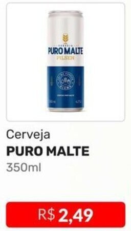 Higa Atacado Cerveja PURO MALTE 350ml oferta