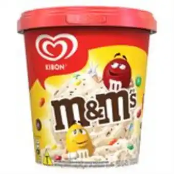 Sam's Club Sorvete baunilha com confeitos m&m's kibon pote 800ml oferta