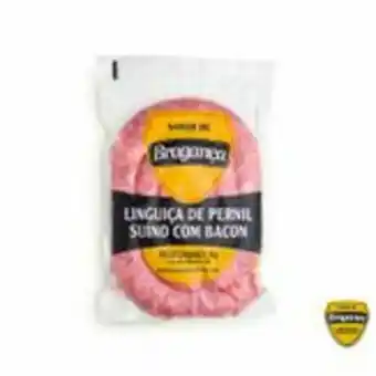 Linguiça de pernil com bacon congelado sabor de bragança pacote 1kg