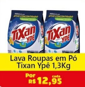 Royal Supermercados Lava Roupas em Pó Tixan Ypê 1,3Kg oferta