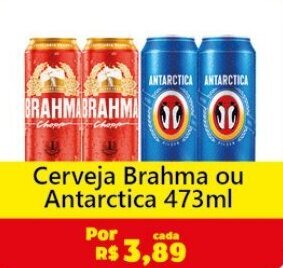 Royal Supermercados Cerveja Brahma ou Antarctica 473ml oferta