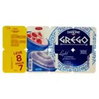 Sam's Club Iogurte grego parcialmente desnatado morango + leite light danone 800g leve 8 pague 7 unidades oferta