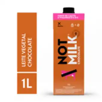 Leite vegetal sabor chocolate not milk notco caixa 1l