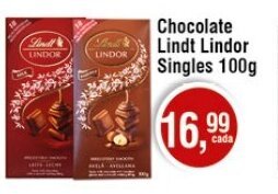 Royal Supermercados Chocolate Lindt Lindor Singles 100g oferta
