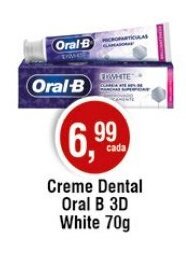 Royal Supermercados Creme Dental Oral B 3D White 70g oferta