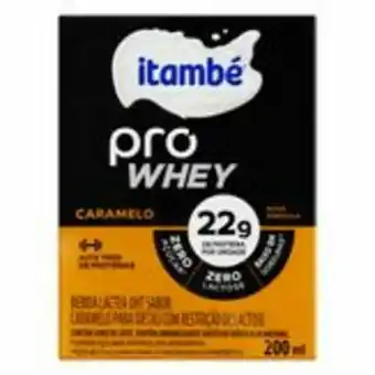 Sam's Club Bebida láctea caramelo zero lactose pro whey itambé caixa 200ml oferta