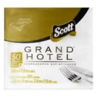 Sam's Club Guardanapo de papel coquetel folha dupla scott grand hotel 23,8cm x 21,8cm pack com 9 unidades 50 folhas cada oferta