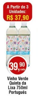 Royal Supermercados Vinho Verde Quinta da Lixa 750ml Português oferta