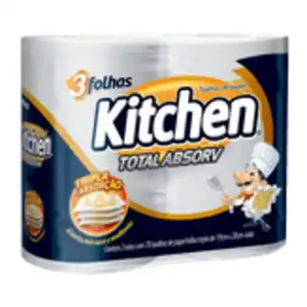 Sam's Club Papel toalha total absrov folha tripla kitchen pacote 2 unidades oferta