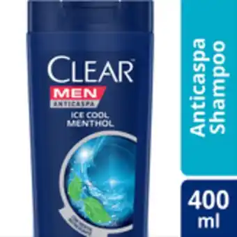 Sam's Club Shampoo anticaspa ice cool menthol men clear 400ml oferta