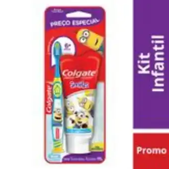 Sam's Club Escova colgate + gel dental infantil com flúor bubble fruit minions 200g colgate kit com 2 unidades oferta