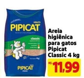 Extra Supermercado Areia higiênica para gatos Pipicat Classic 4 kg oferta