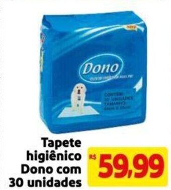 Tapete higiênico Dono com 30 unidades