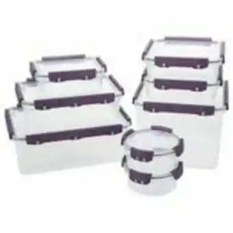 Conjunto potes de de plástico com unidades fontal