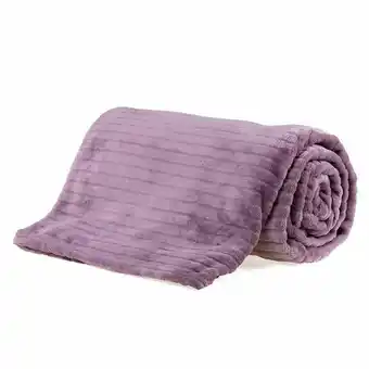 Cobertor de casal 1,80x2,20m canelado - lilac acai