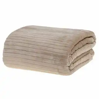 Cobertor de casal 1,80x2,20m canelado - bege