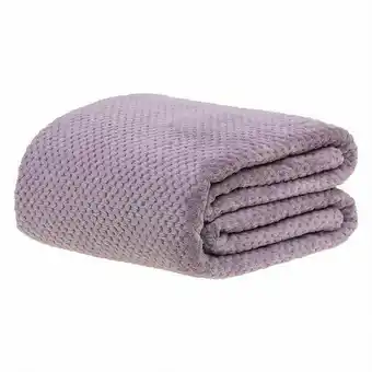 Cobertor solteiro 1,60x2,20m dobby - lilas sujo