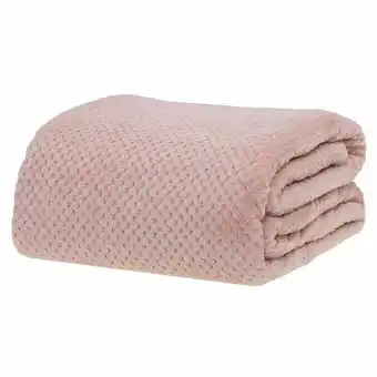 Cobertor solteiro 1,60x2,20m dobby - rosa velho